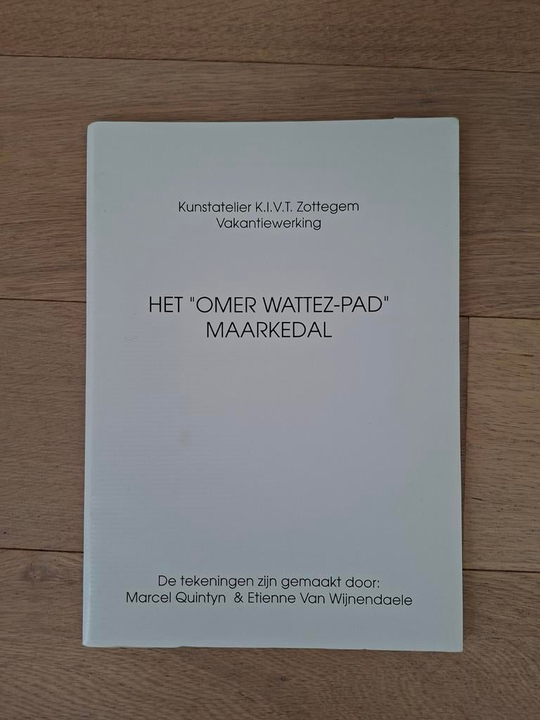 Carte avec dessins : Le Omer Wattez-pad Maarkedaal, Livres, Poèmes & Poésie, Enlèvement ou Envoi