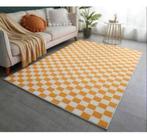 Bloc de tapis à carreaux jaunes 200x140, bloc blanc jaune, Enlèvement ou Envoi