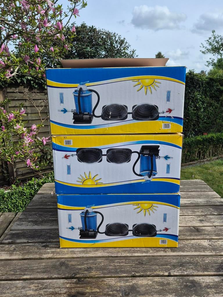 3x Solar Dome zwembadverwarmingen, Tuin en Terras, Zwembad-toebehoren, Gebruikt, Verwarming, Ophalen