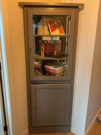 Hoek  grijse vitrinekast, Huis en Inrichting, Minder dan 50 cm, Ophalen of Verzenden, Cosy home, 150 tot 200 cm