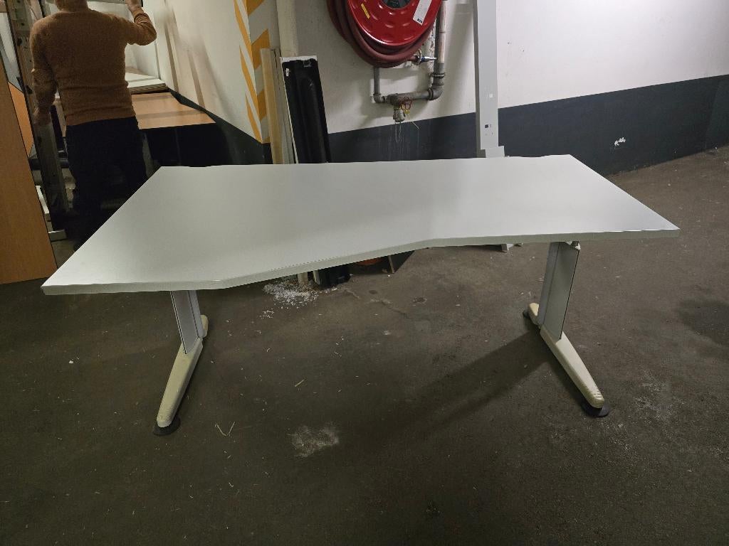 Table de bureau Professionnelle 180cm blanc, Maison & Meubles, Enlèvement ou Envoi, Comme neuf