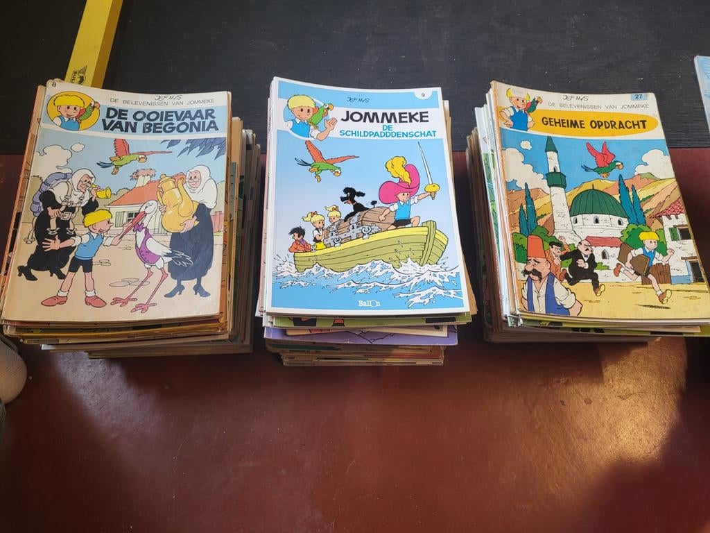 Groot lot stripverhalen, Ophalen