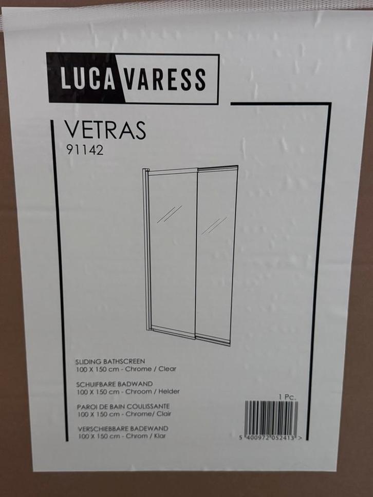 NIEUW badwand X2O – nog in doos – 100x150”, Huis en Inrichting, Badkamer | Badkamermeubels, Nieuw, Ophalen