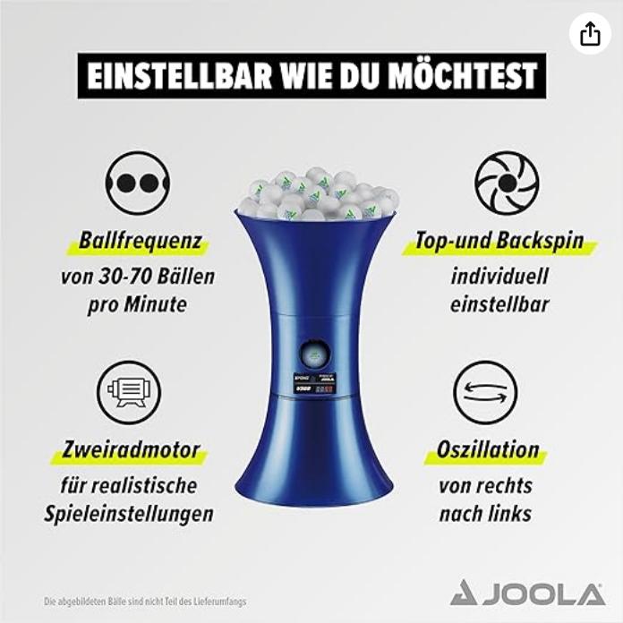 Robot lance balle de tennis de table IPONG V300 JOOLA, Sports & Fitness, Ping-pong, Enlèvement ou Envoi, Utilisé, Autres types
