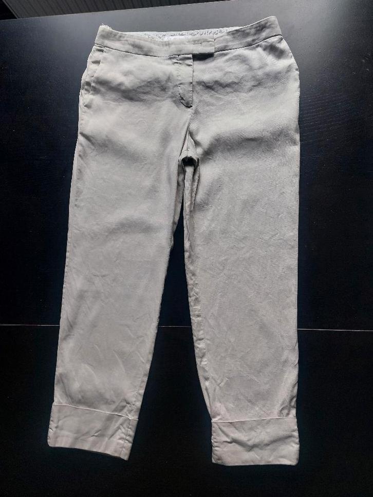 Pantalon en coton de luxe Fabiana Filippi taille M, Vêtements | Femmes, Culottes & Pantalons, Comme neuf, Taille 38/40 (M), Autres couleurs