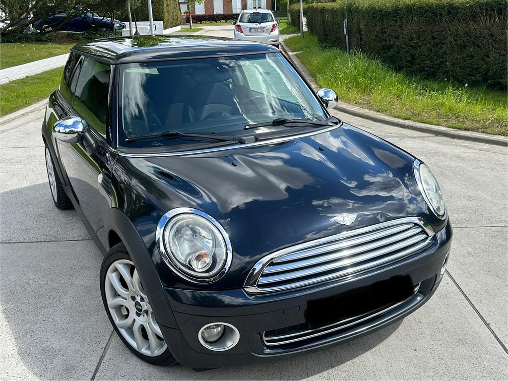 Mini Cooper 1.6 Eerste eigenaar  2007.  Km 120000km, Auto's, Mini, Zwart, Bedrijf, Handgeschakeld, Start-stop-systeem