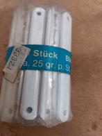 25 loodstaafjes wit gelakt – ca. 25 g per stuk – nieuw, Huis en Inrichting, Ophalen, Wit