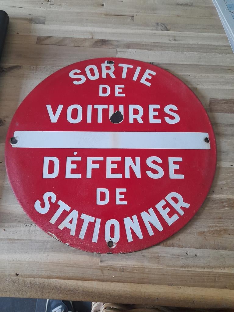 Emaille bord., Verzamelen, Retro, Ophalen of Verzenden