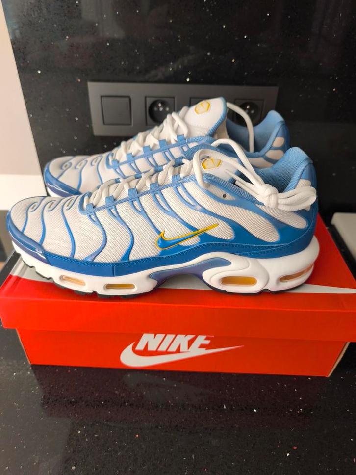 Nike Air Max Plus TN White Lyon Blue T46 Neuve, Vêtements | Hommes, Chaussures, Bleu, Enlèvement