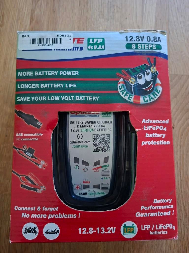 Optimate1 batterijlader lithium motor, Enlèvement