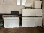 Meubles de cuisine, Sans poignée, Enlèvement, Utilisé, Blanc