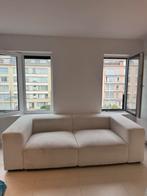 Modulaire Bouclé Bank – Crème/Wit 230 cm Moderne Designbank, Ophalen, Gebruikt, Stof