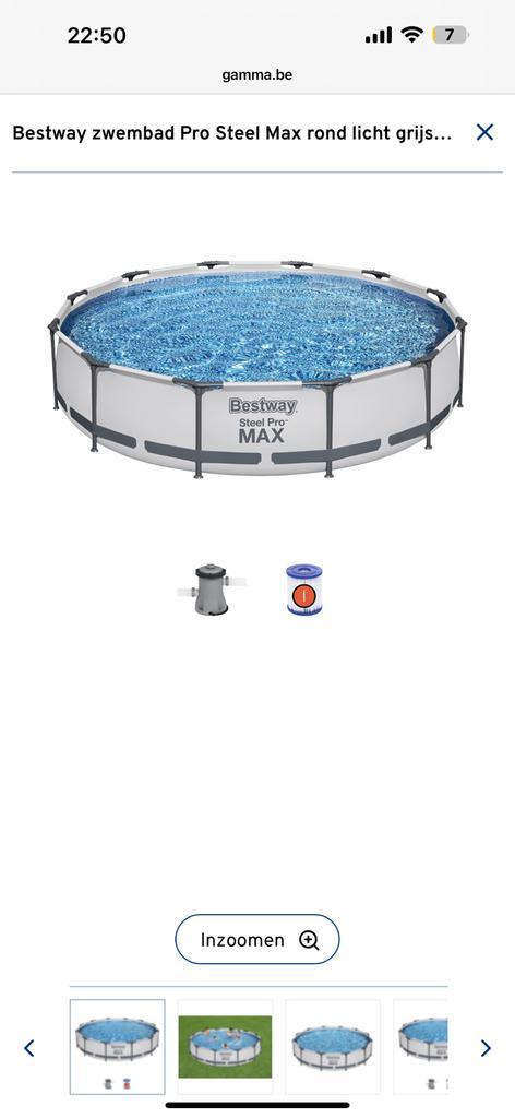 Zwembad + bodemtegels, nooit uit doos geweest!, Tuin en Terras, Zwembaden, Nieuw, Opzetzwembad, Minder dan 80 cm, 300 cm of meer