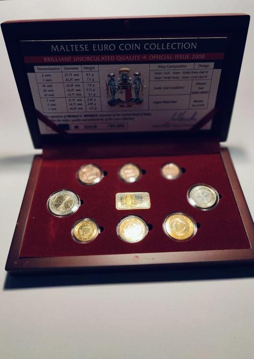 Malta euro stukken collectie 2008, Postzegels en Munten, Munten | Europa | Euromunten, Setje, Overige waardes, Malta, Ophalen