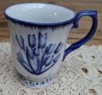 Zeldzame Delftware mok, blauwe tulpjes, Royal Twickel, Ophalen of Verzenden, Zo goed als nieuw, Overige stijlen, Kop(pen) en/of Schotel(s)