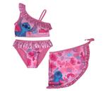 Stitch Bikini met Sarong - Disney - Maat 134/140, Kinderen en Baby's, Kinderkleding | Kinder-zwemkleding, Disney, Bikiniset, Meisje
