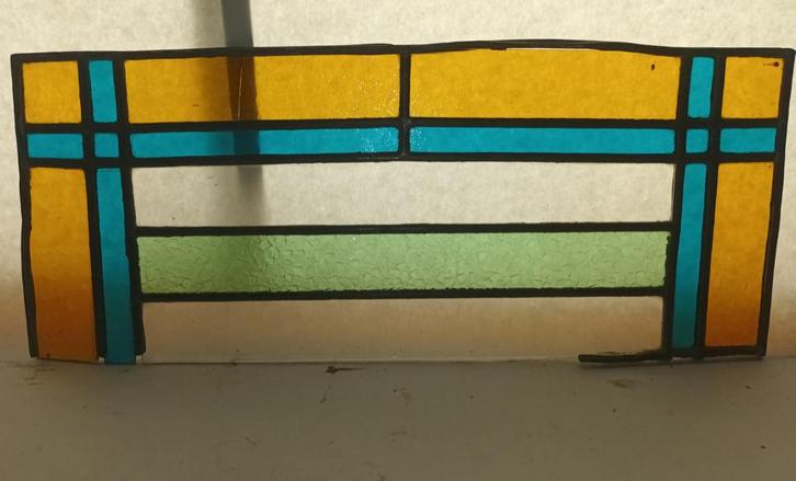 1 vitrail art déco / tout à - 50 %, Antiquités & Art, Antiquités | Verre & Cristal, Enlèvement