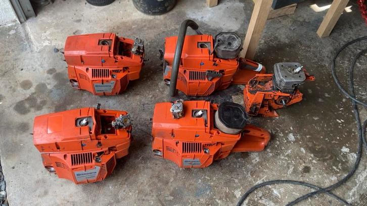 Lots 5 Husqvarna 395 XP, Tuin en Terras, Bosmaaiers, Gebruikt, Ophalen