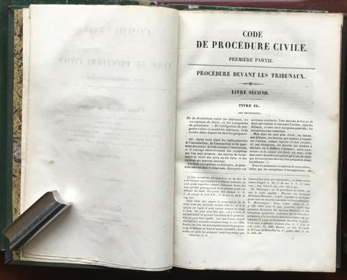 Thomine-Desmazures - Commentaires sur le Code Civile 1838, Antiquités & Art, Antiquités | Livres & Manuscrits, Envoi