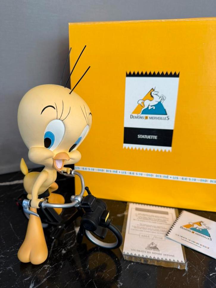 Demon & Marvel, Tweety op fiets . RAR Nr 0263 van 5004, Verzamelen, Stripfiguren, Gebruikt, Ophalen of Verzenden