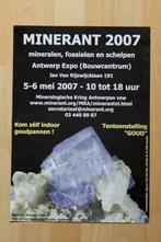 affiche mineralenbeurs Minerant 2007, Ophalen of Verzenden, Mineraal