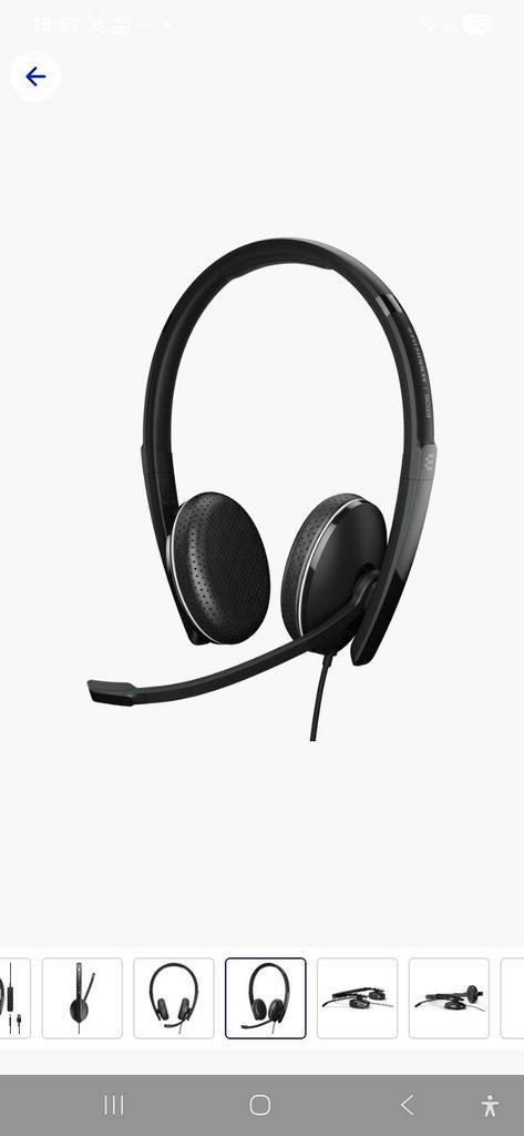 Sennheiser Adapt 165 USB 2, Computers en Software, Headsets, Nieuw, On-ear, Bedraad, Gaming headset, Inklapbare microfoon, Mute-functie
