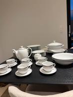 Witte servies met zilver randje, Antiek en Kunst, Antiek | Servies compleet, Ophalen
