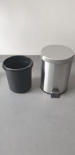 Inox pedaalemmers, Ophalen, Inox, Zo goed als nieuw, Minder dan 50 cm