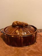 Franse Aardewerk ovenpot, Ophalen