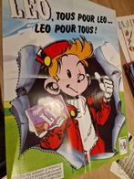 SPIROU / DEPLIANT AFFICHE LEO / PUB MILKA / 40 X 56 CM Leo, Verzamelen, Nieuw, Guust of Robbedoes, Ophalen of Verzenden, Plaatje, Poster of Sticker