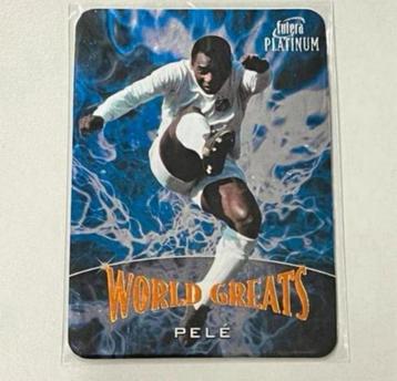 PELE Futera Platinum 01 WORLD GREATS 1318-2000 voetbal kaart beschikbaar voor biedingen