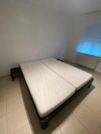 Auping bed 1,80m - 2,20m, Deux personnes, Modern tijdloos, Noir, Utilisé