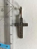 Orthodox Kruis met slavonisch inscriptie, zilver, Ophalen of Verzenden, Zo goed als nieuw, Zilver, Zilver