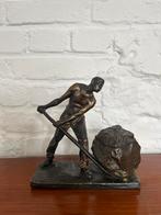 Bronzen beeld ‘arbeider’ - Paul Ludwig Kowalczewski, Ophalen of Verzenden, Brons