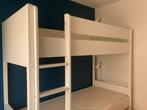 stevig wit houten stapelbed, Huis en Inrichting, Slaapkamer | Stapelbedden en Hoogslapers, Ophalen, Gebruikt, Stapelbed