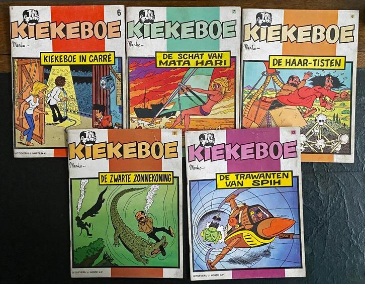 5 Albums Kiekeboe in 1e Druk(Nrs 6, 7, 8, 9, 12) - 1979 1980, Boeken, Stripverhalen, Gelezen, Ophalen of Verzenden