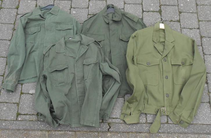 4 ABL kaki vesten waarvan één zeldzame soort BD  Ike vest, Verzamelen, Militaria | Algemeen, Landmacht, Kleding of Schoenen, Ophalen of Verzenden