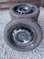 165/65 R15 winterbanden op stalen velgen, Ophalen, Gebruikt, 15 inch, Banden en Velgen