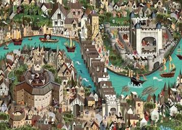 „Shakespeare's World” puzzel van 1000 stukjes (68 x 48,5 cm) beschikbaar voor biedingen