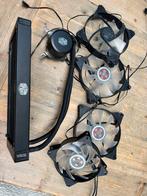 Coolermaster RGB waterkoeler met RGB fan’s, Ophalen, Zo goed als nieuw