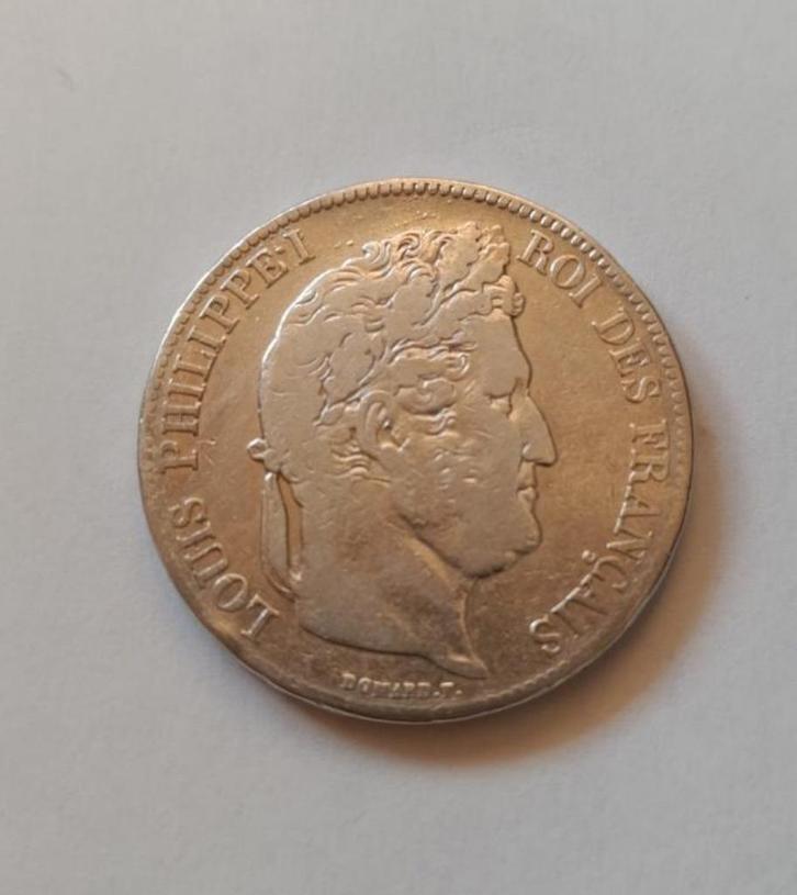 5 francs 1836 Louis-Philippe I, Postzegels en Munten, Munten | Europa | Niet-Euromunten, Losse munt, Frankrijk, Zilver, Ophalen of Verzenden