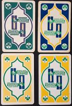 4 Speelkaarten klaverblad, Verzamelen, Ophalen of Verzenden, Speelkaart(en)