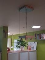 moderne hanglamp boven eettafel, Huis en Inrichting, Lampen | Hanglampen, Ophalen, Gebruikt, Glas, Strak modern