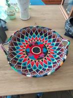 grote vintage berber schaal lage mand korf, Ophalen of Verzenden, Gebruikt, Overige materialen, Schaal