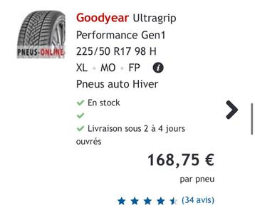 Goodyear Ultragrip Performance Gen-1 225/50R17 beschikbaar voor biedingen