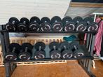 Urethaan dumbbellset, 5-20 kg, Sport en Fitness, Fitnessmaterialen, Ophalen, Zo goed als nieuw