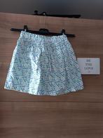 Leuk blauw x geel zomerrokje met onderrok 8 jaar, 128, Ophalen of Verzenden, Zo goed als nieuw, Meisje, Jurk of Rok