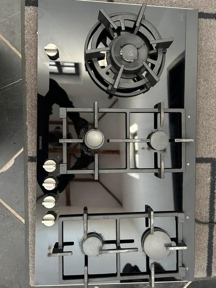 Sienens gaskookplaat 90 cm, Elektronische apparatuur, Kookplaten, Zo goed als nieuw, Ophalen