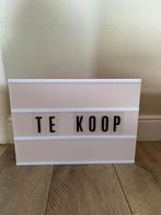 Lightbox met letters, Huis en Inrichting, Ophalen, Zo goed als nieuw