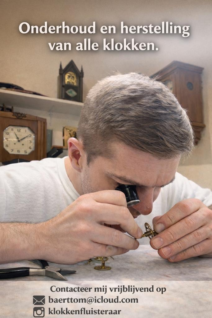 Klokken en horloges herstellen en onderhouden, Antiek en Kunst, Antiek | Klokken, Ophalen of Verzenden